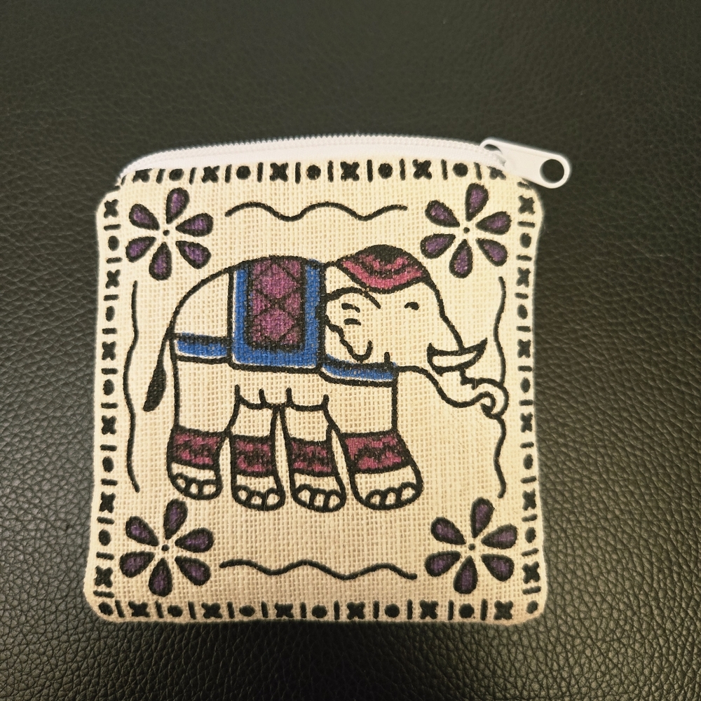 Indian Elephant Coin Purse